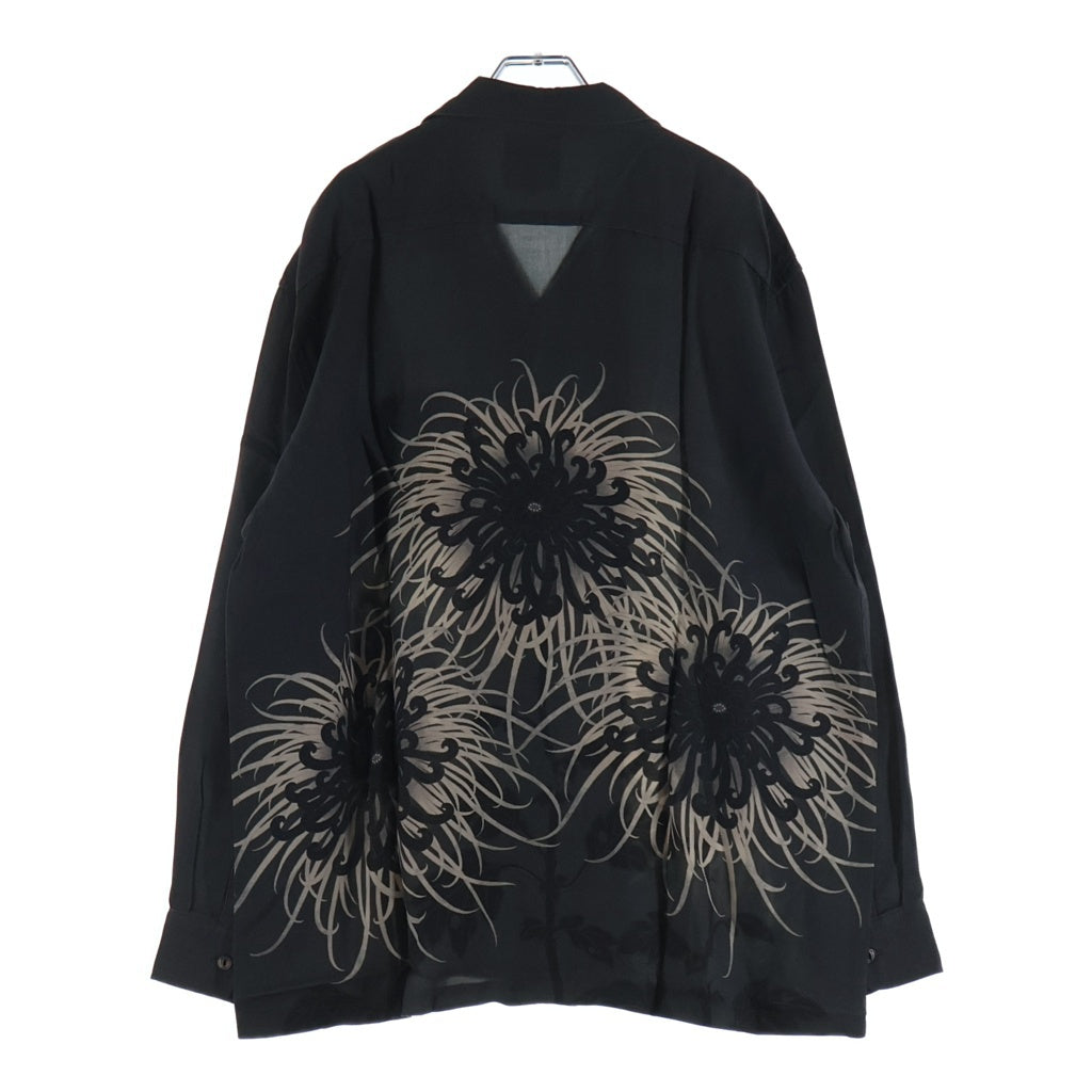 BUDSPOOL(バッズプール) ×GAKKIN 日章菊 L/S HAWAIIAN SHIRT ガッキン