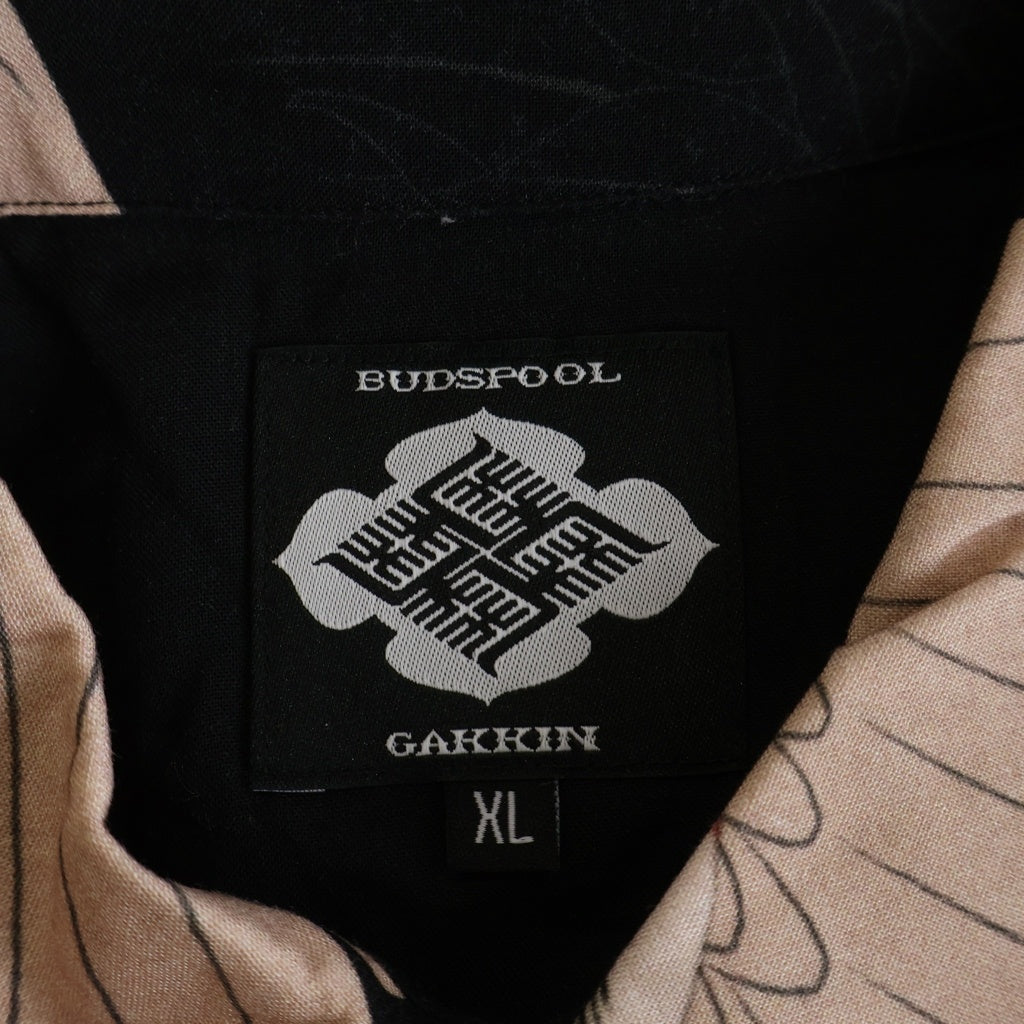 BUDSPOOL(バッズプール) ×GAKKIN 赤目鶴 HAWAIIAN SHIRT ガッキン 半袖
