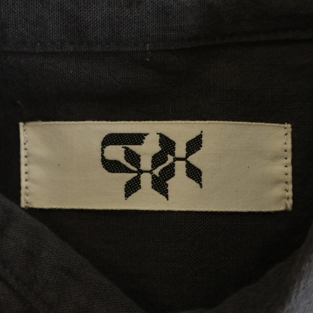 GAKKIN(ガッキン) 24AW TYROLEAN SHIRT フロント刺繍 長袖 チロリアンシャツ グレー
