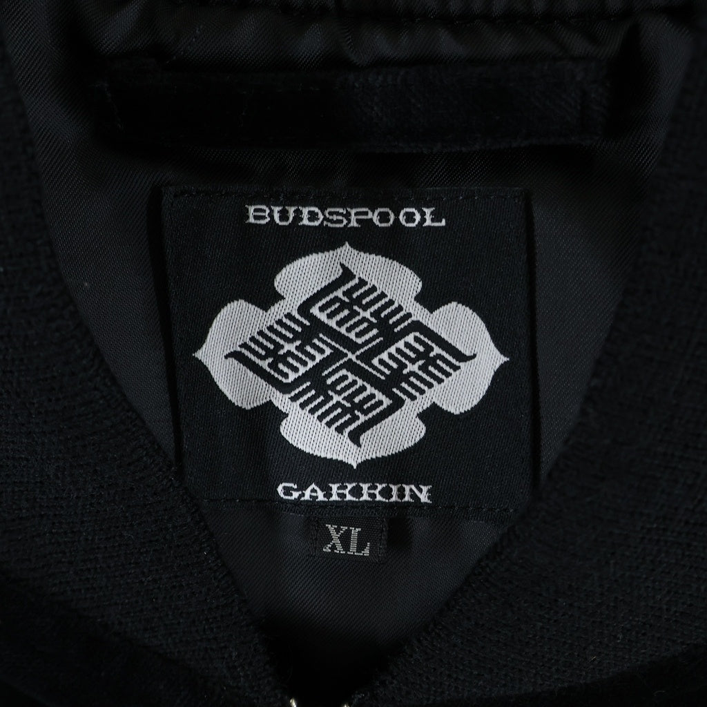 BUDSPOOL(バッズプール) ×GAKKIN 白墨狐 VELVETEEN SOUVENIR JACKET ガッキン ベルベット スーベニアジャケット ブラック