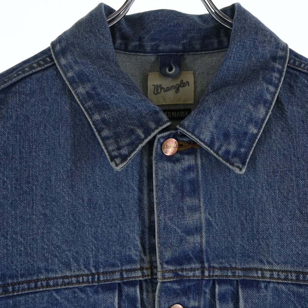 WACKO MARIA(ワコマリア) 25SS ×WRANGLER WASHED DENIM TRUCKER JACKET ラングラー ウォッシュド デニムトラッカージャケット インディゴ 25SS-WMO-WG02