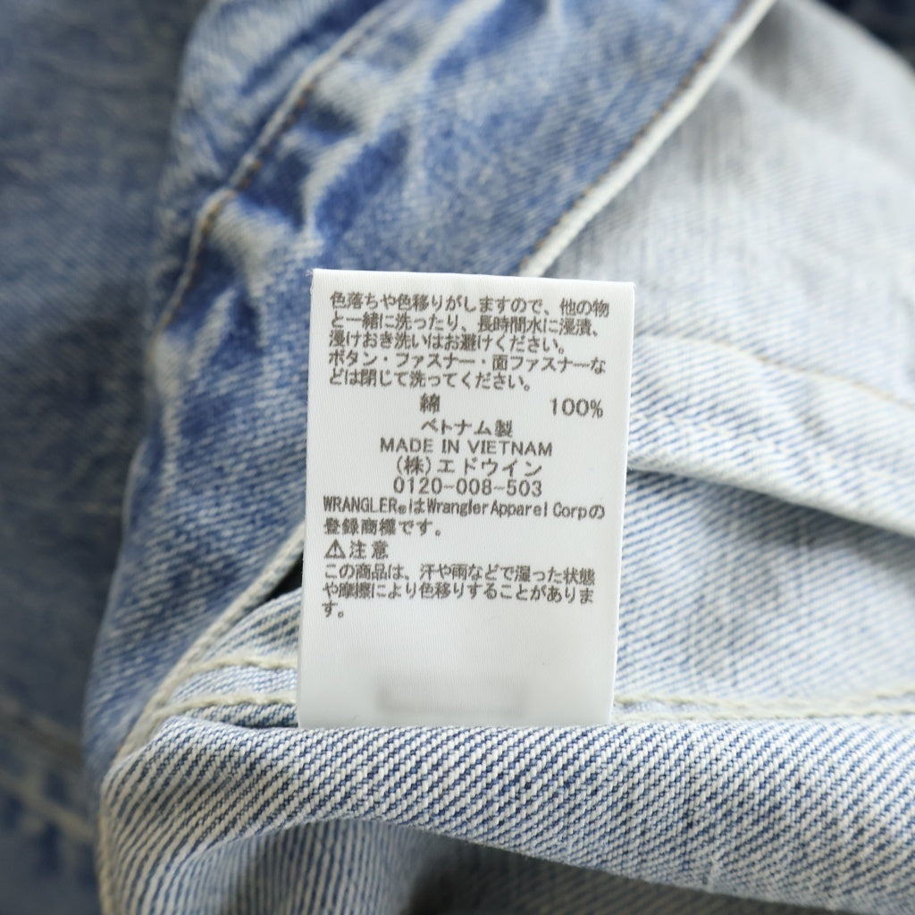 WACKO MARIA(ワコマリア) 25SS ×WRANGLER WASHED DENIM TRUCKER JACKET ラングラー ウォッシュド デニムトラッカージャケット インディゴ 25SS-WMO-WG02