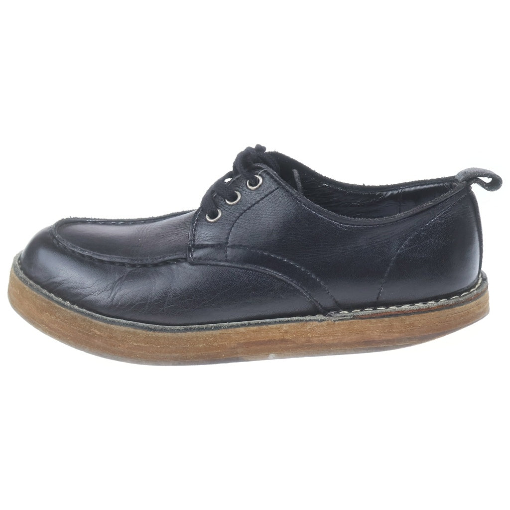 COMME des GARCONS HOMME(コムデギャルソンオム) モックトゥ 3ホール レザードレスシューズ ブラック