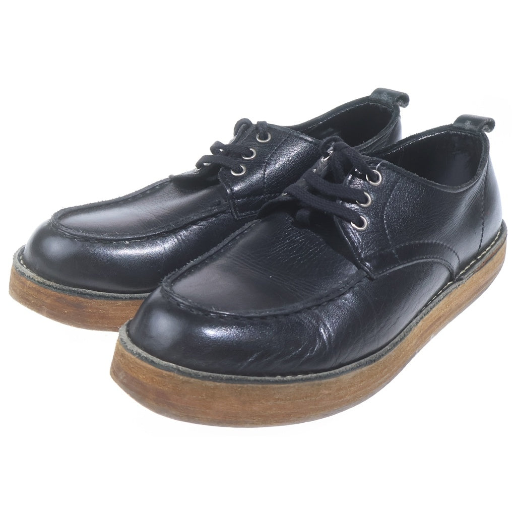 COMME des GARCONS HOMME(コムデギャルソンオム) モックトゥ 3ホール レザードレスシューズ ブラック