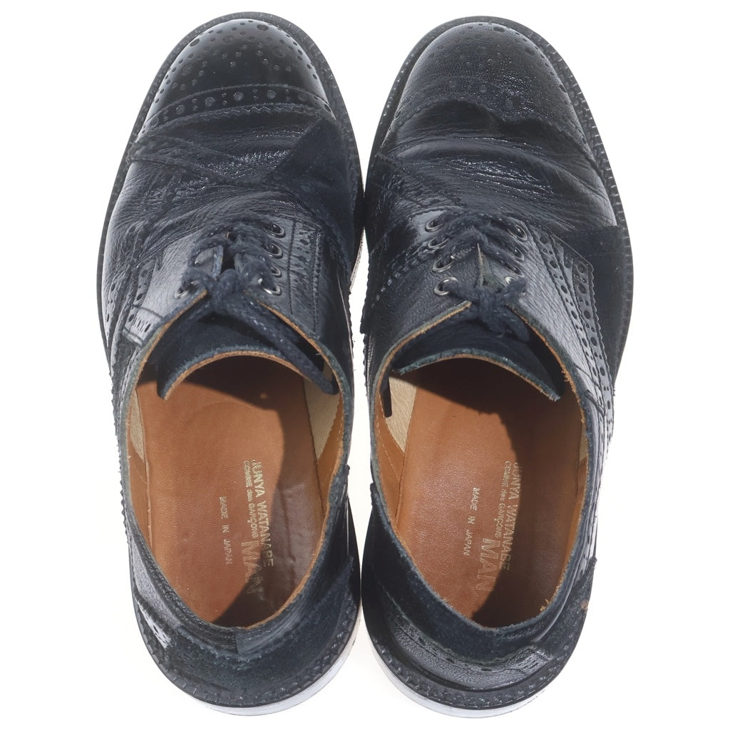 COMME des GARCONS JUNYA WATANABE MAN(コムデギャルソンジュンヤワタナベマン) ウィングチップ レーザーカット レザーシューズ ブラック