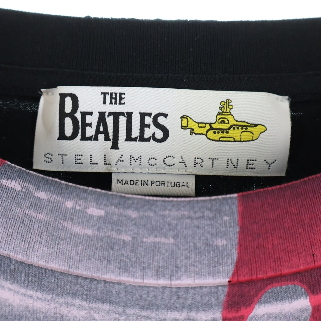 STELLA McCARTNEY(ステラマッカートニー) ×BEATLES ビートルズ フェイスモチーフプリントデザイン クルーネック半袖Tシャツカットソー マルチカラー