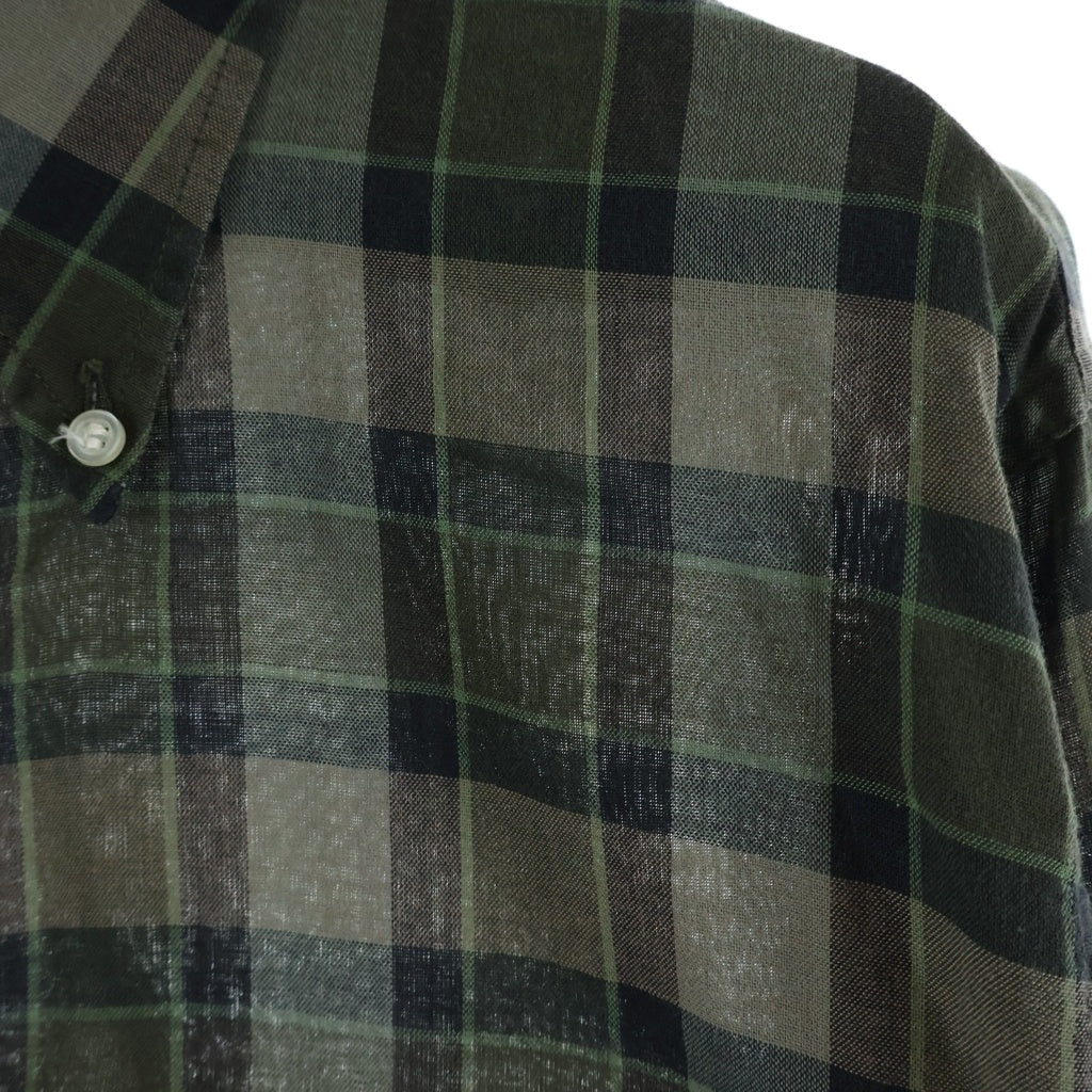 VINTAGE(ヴィンテージ) 60S VINTAGE ARROW アロー ヴィンテージ コットンチェック長袖シャツ グリーン/ブラウン