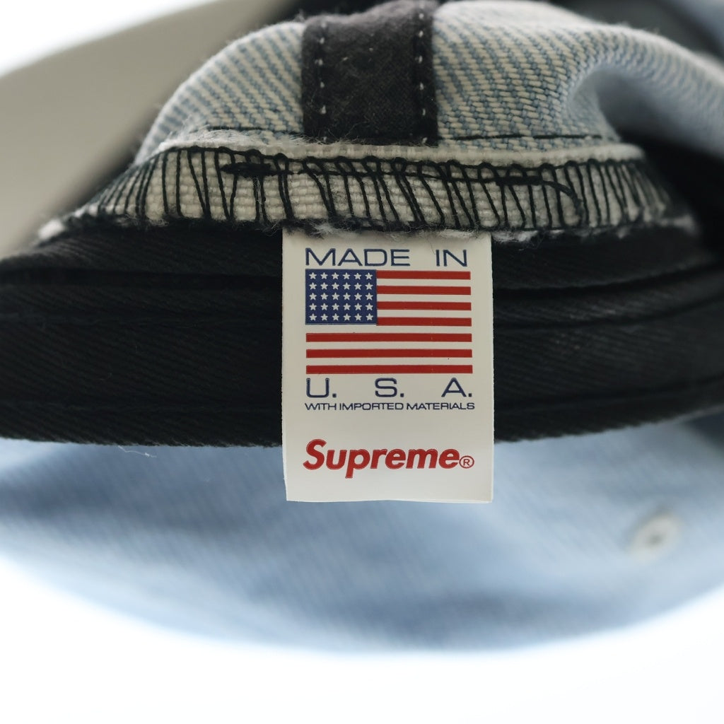 SUPREME(シュプリーム) 24SS 2-Tone S Logo 6-Panel 2トーン Sロゴ 6パネルキャップ 帽子 インディゴ