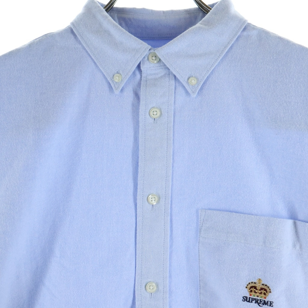 SUPREME(シュプリーム) 25AW Loose Fit Flannel Oxford Shirt ルーズフィット フランネル オックスフォード長袖シャツ ブルー