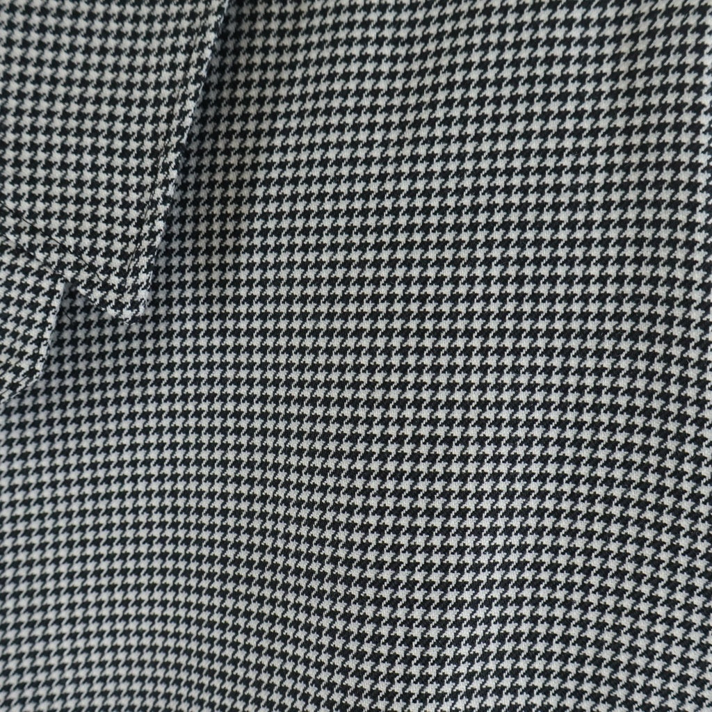 NO BRAND(ノーブランド) KAJA カジャ HOUNDSTOOTH HARRINGTON JACKET 千鳥格子柄 スイングトップ ジャケット ブラック 20269159