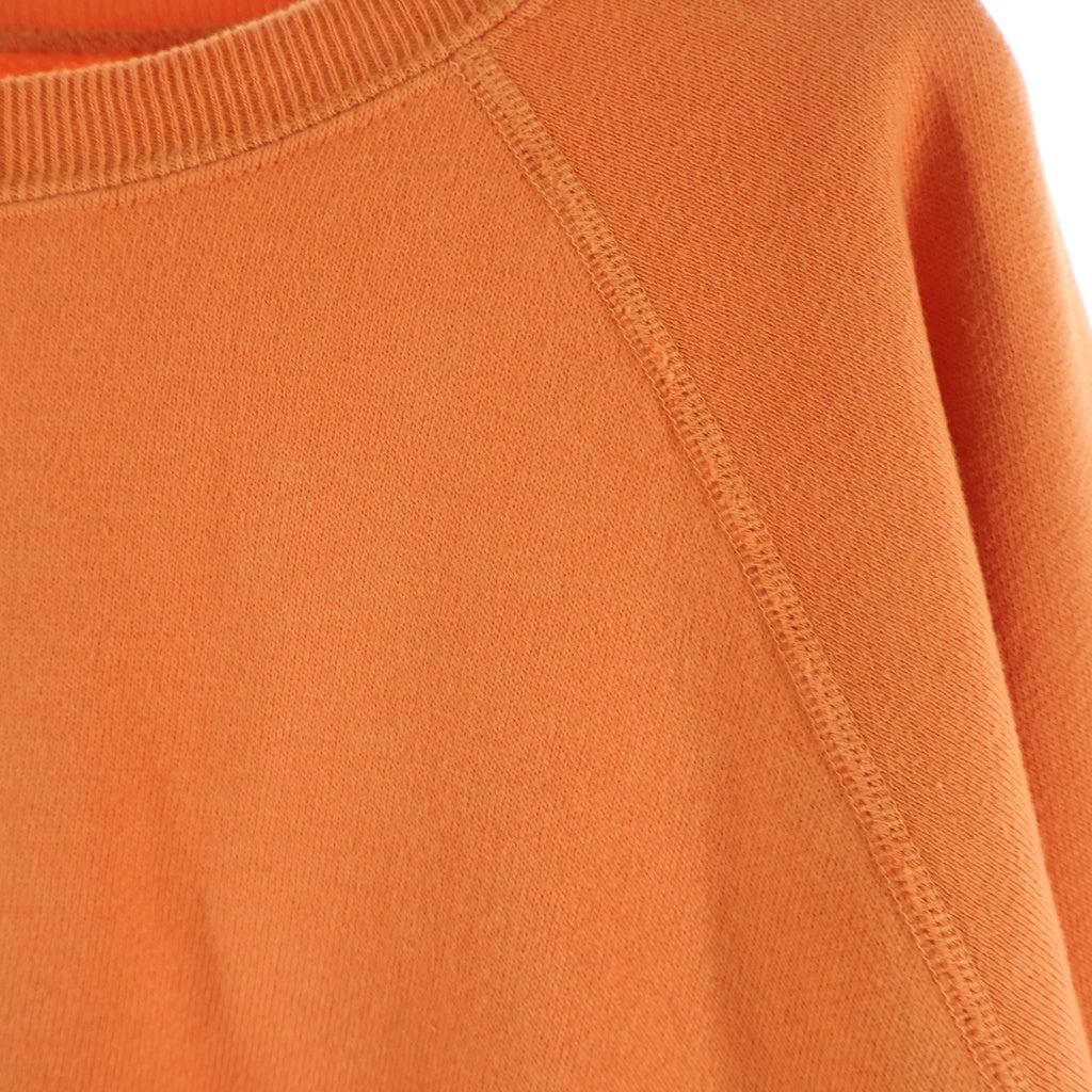 Unlikely(アンライクリー) 26SS Unlikely Raglan Sleeve Crew アンライクリー ラグランスリーブ クルーネックスウェット トレーナー オレンジ U26S-13-0003