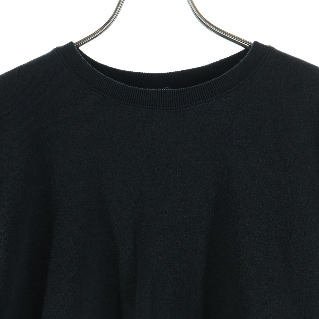 NO BRAND(ノーブランド) OVY オヴィー W Vintage sweat ピグメントダイ ヴィンテージ クルーネックスウェット トレーナー ブラック W0022