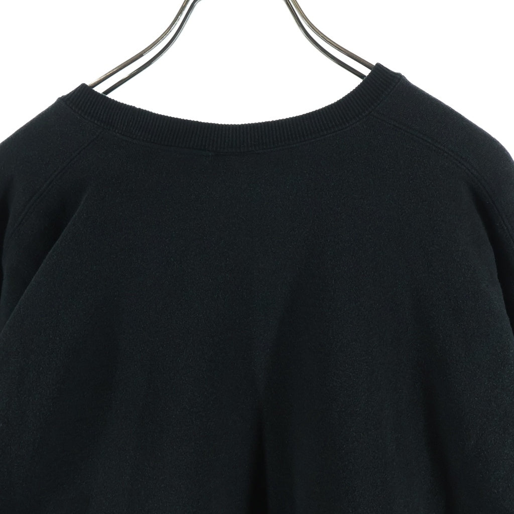 NO BRAND(ノーブランド) OVY オヴィー W Vintage sweat ピグメントダイ ヴィンテージ クルーネックスウェット トレーナー ブラック W0022