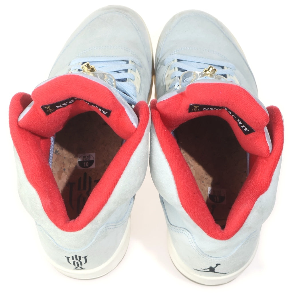 NIKE(ナイキ) ×TROPHY ROOM AIR JORDAN 5 RETRO トロフィールーム エアジョーダン5 レトロ ハイカットスニーカー ブルー US10/28cm CI1899-400