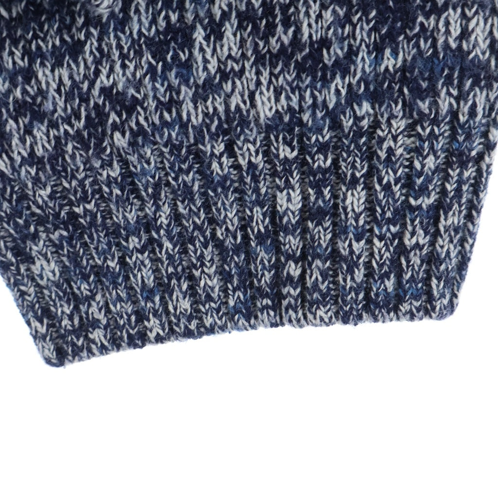 Acne Studios(アクネ ストゥディオズ) メタリック ハートジャガード ウール クルーネックニットセーター ブルー FN-MN-KNIT000488