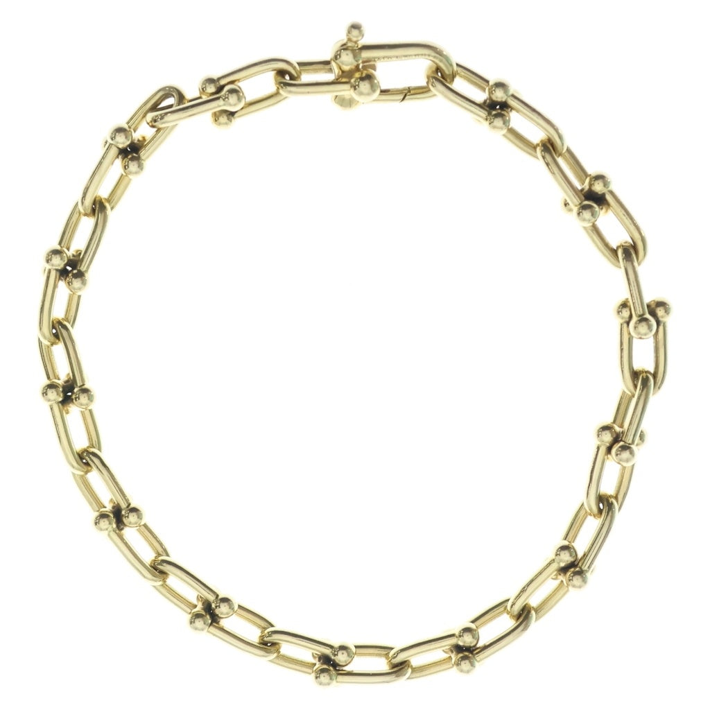 TIFFANY & Co.(ティファニー) ハードウェア スモールリンク ブレスレット チェーン イエローゴールド 18K Au750YG