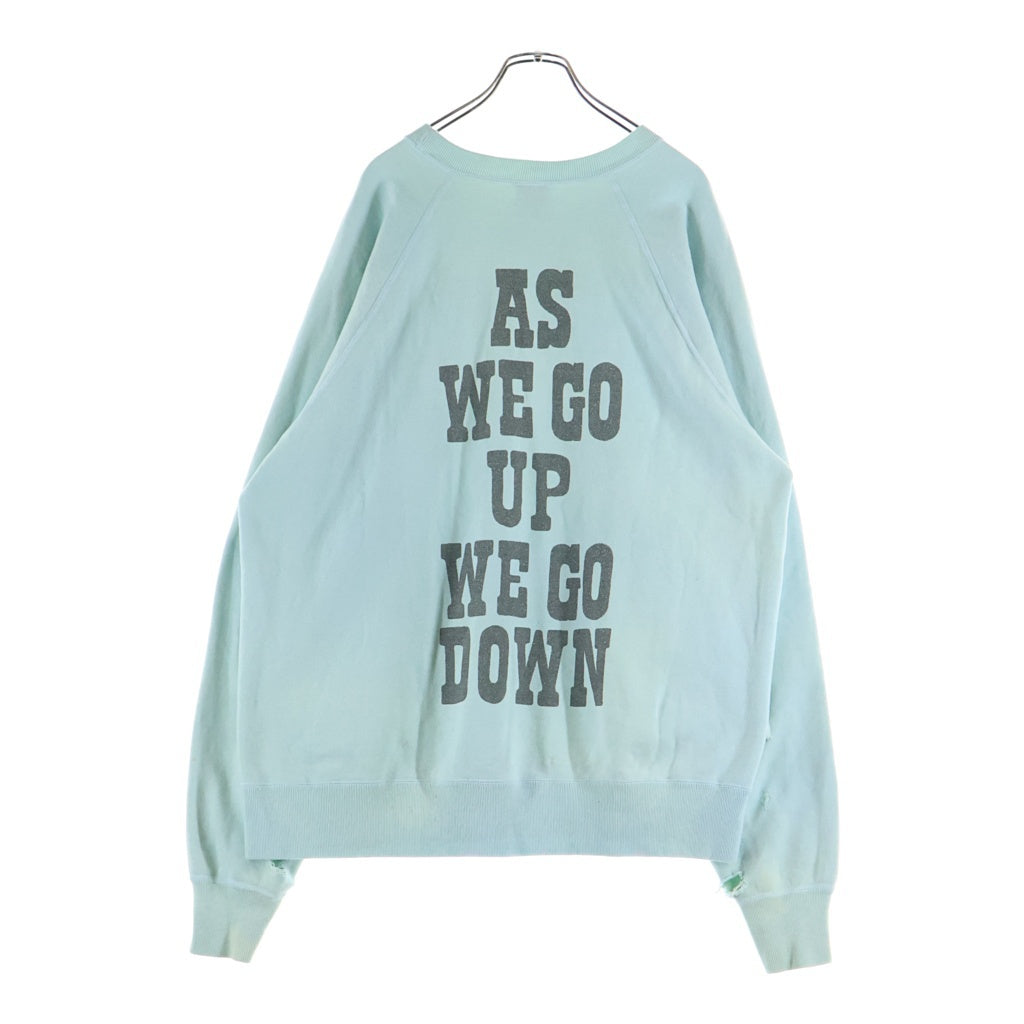 SAINT MICHAEL(セントマイケル) 23AW JESUS CREWNECK ジーザス クルーネックスウェットトレーナー ライトブルー SM-A23-0000-024