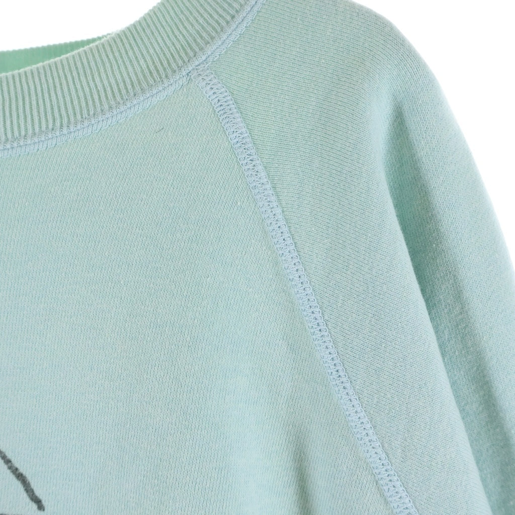 SAINT MICHAEL(セントマイケル) 23AW JESUS CREWNECK ジーザス クルーネックスウェットトレーナー ライトブルー SM-A23-0000-024