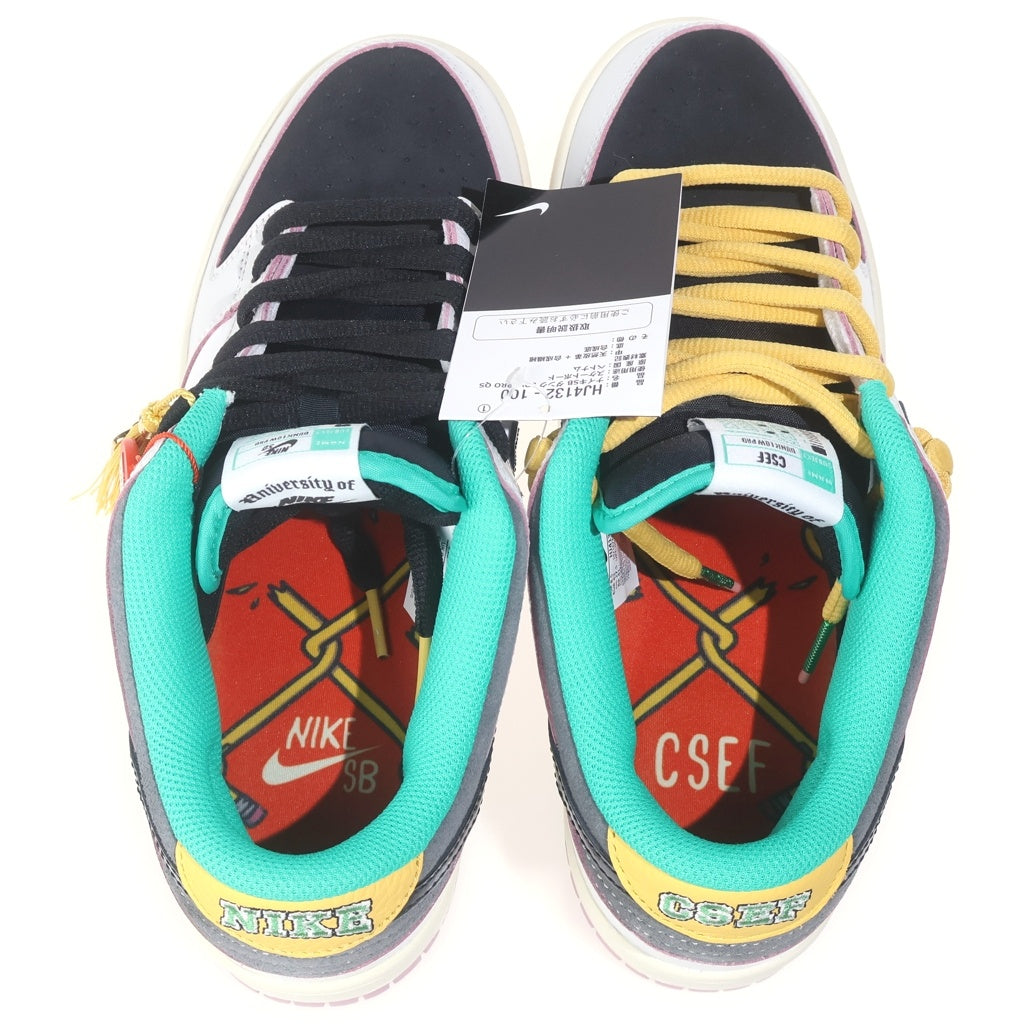 NIKE SB(ナイキエスビー) ×CSEF DUNK LOW PRO QS エスビー ダンク ローカットスニーカー ホワイト US9.5/27.5cm HJ4132-100