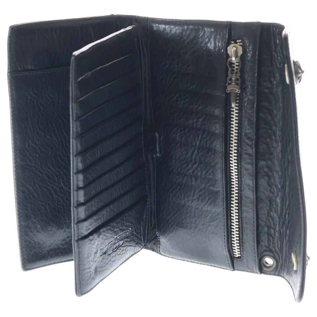 CHROME HEARTS(クロムハーツ) WAVE ウェーブ レザーウォレット 財布 ブラック