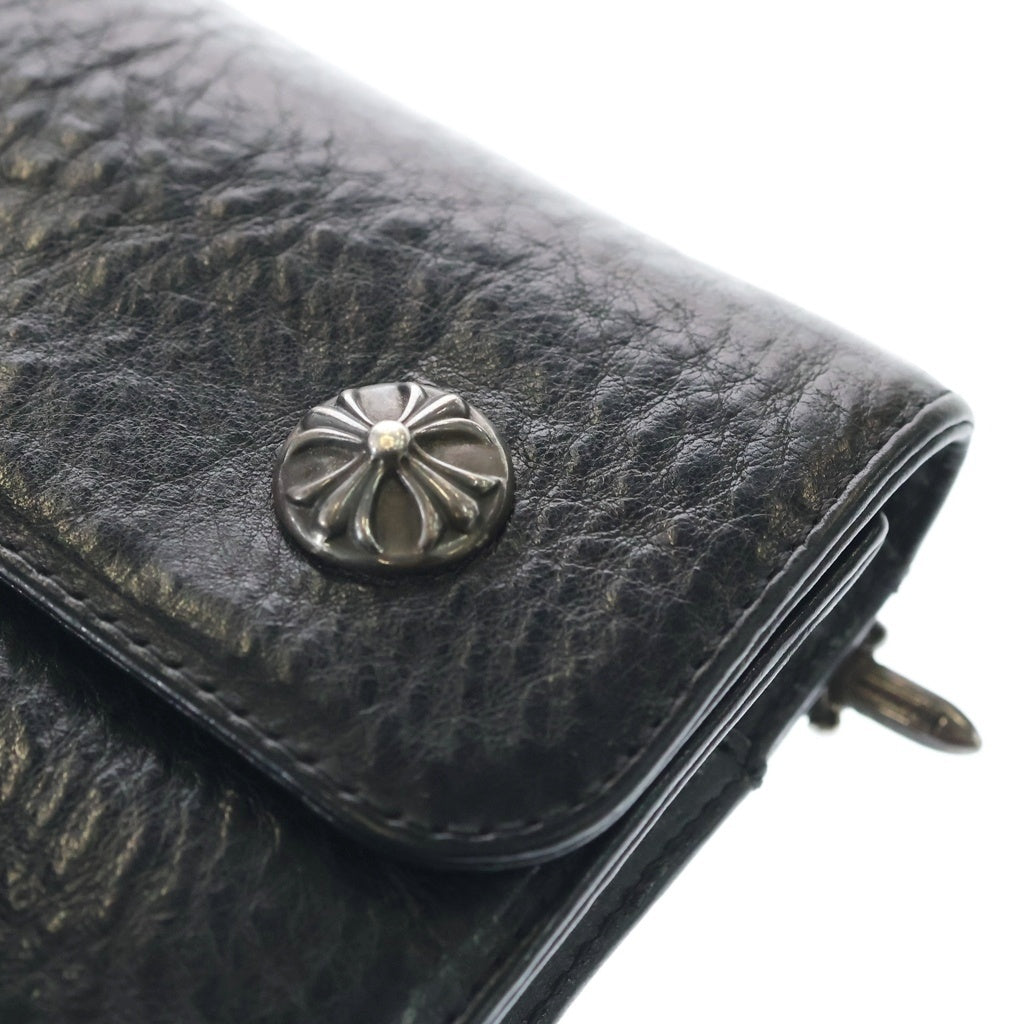 CHROME HEARTS(クロムハーツ) WAVE ウェーブ レザーウォレット 財布 ブラック