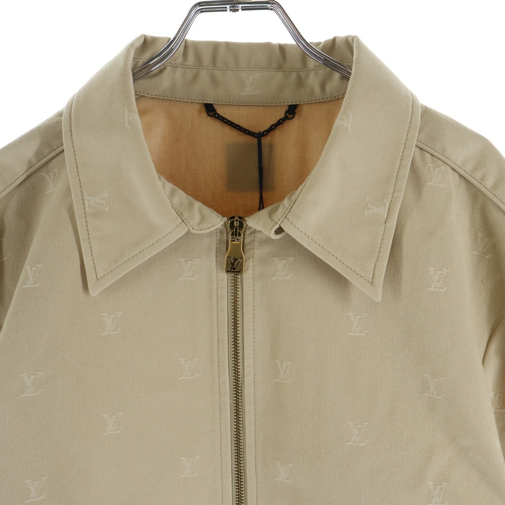 LOUIS VUITTON(ルイヴィトン) 24AW LV LOGO ALLOVER ZIPUP JACKET LVロゴ総柄 ジップアップジャケット ベージュ RM242MQ KKA HRB41W