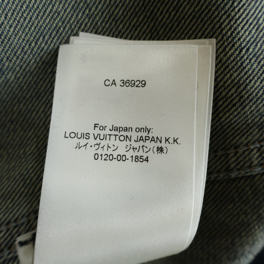 LOUIS VUITTON(ルイヴィトン) 23AW モノグラム ワークウェア ウォッシュド加工 ジップアップデニムジャケット インディゴ RM232Q Y38 HPA46W