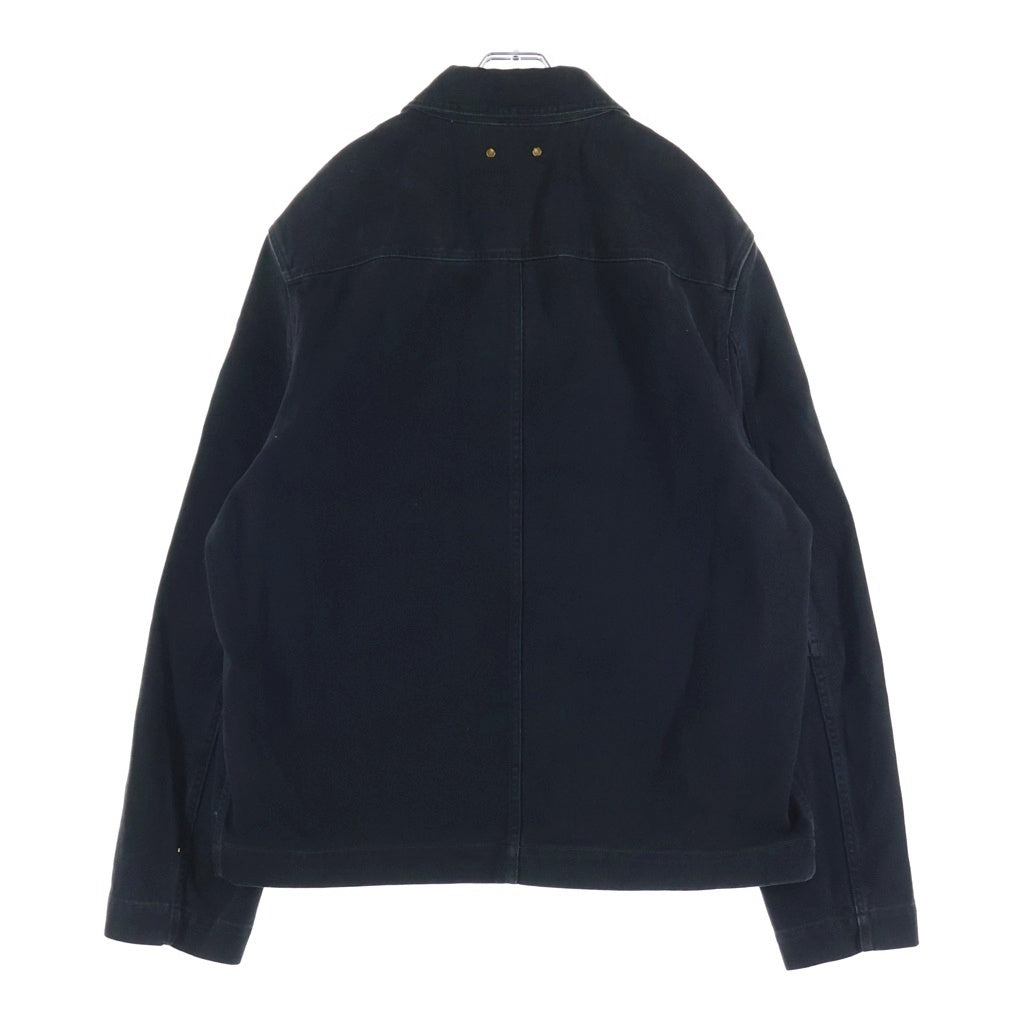 LOUIS VUITTON(ルイヴィトン) 24AW モノグラムエンボス ワークウェア ジップアップデニムジャケット ブラック RM242MQ CCU HRA50W