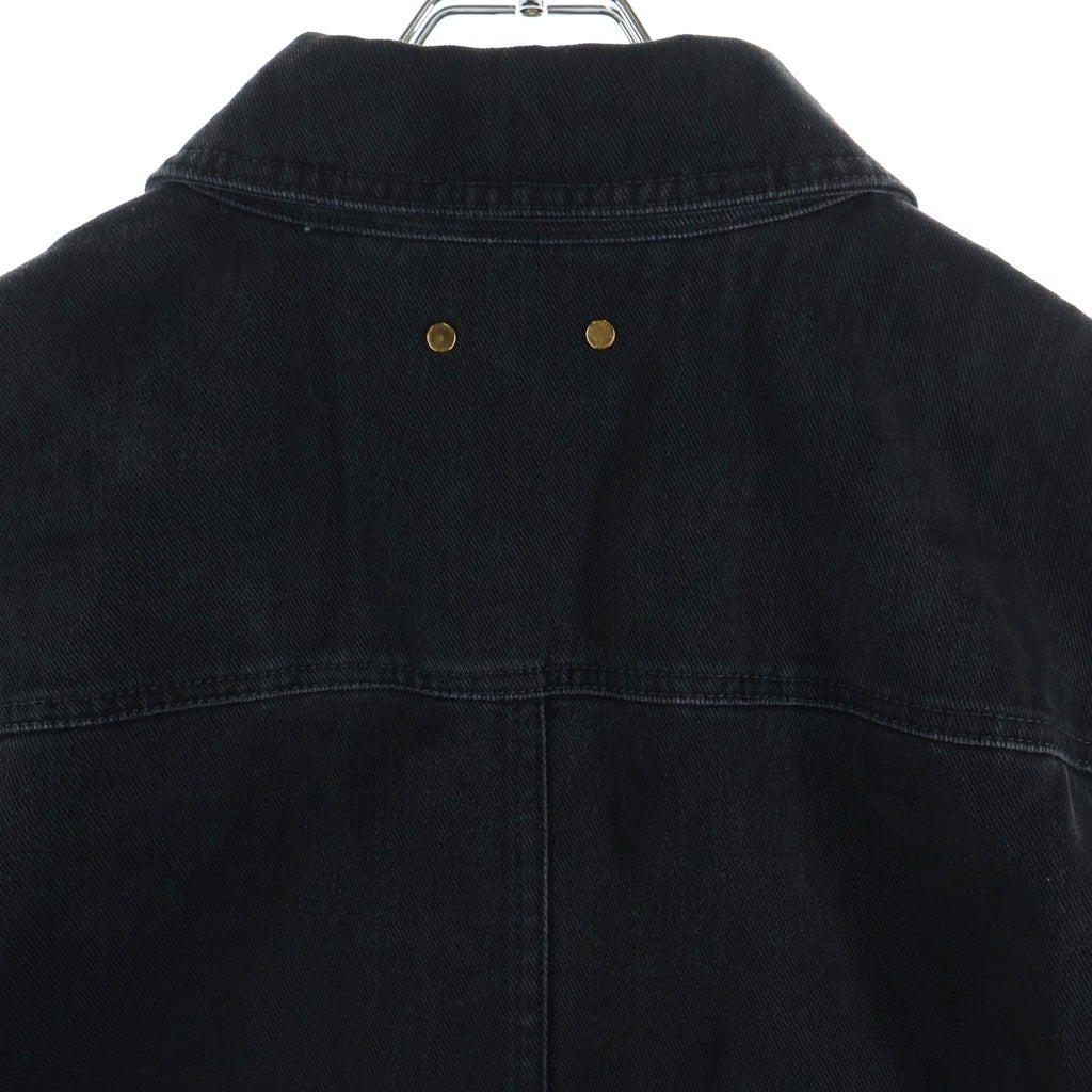 LOUIS VUITTON(ルイヴィトン) 24AW モノグラムエンボス ワークウェア ジップアップデニムジャケット ブラック RM242MQ CCU HRA50W