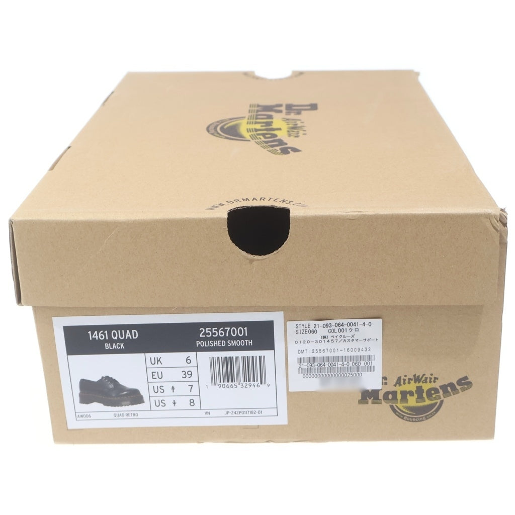Dr.Martens(ドクターマーチン) 1461 QUAD プラットフォーム レザーシューズ ブラック 25567001