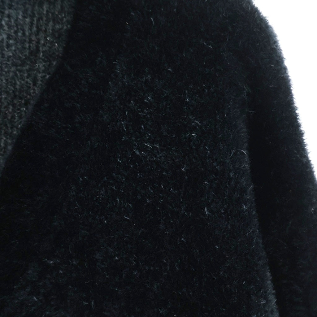 GOD SELECTION XXX(ゴッドセレクショントリプルエックス) KNIT CARDIGAN ナイロンニットカーディガン ブラック GX-A25-KN-01