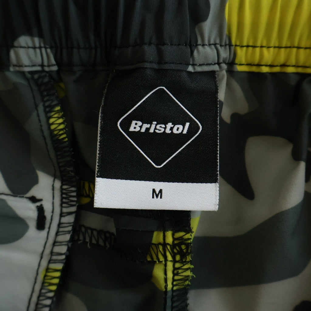 F.C.R.B./F.C.Real Bristol/FCRB(エフシーアールビー/エフシーレアルブリストル) 22AW CAMOUFLAGE TEAM SHORTS カモフラージュ イージーチームショーツ ハーフパンツ グレー/イエロー FCRB-222001