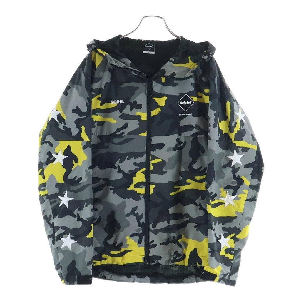 F.C.R.B.(エフシーアールビー) 22AW CAMOUFLAGE TEAM JACKET カモフラージュ フロントロゴ ジップアップ フーデッドチームジャケット FCRB-222000