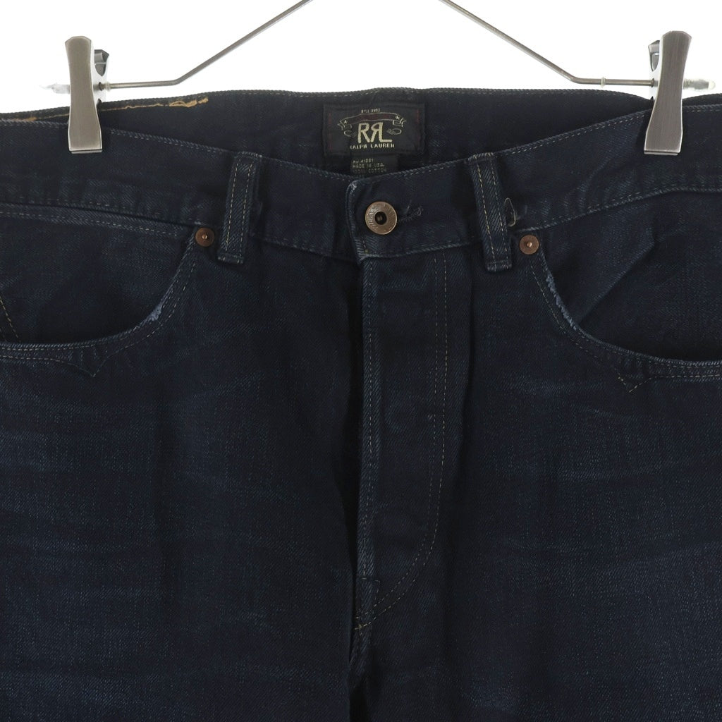 RRL(ダブルアールエル) SLIM STRAIGHT FIT JEANS USA製 スリムフィット ボタンフライ ストレートデニムパンツ インディゴ