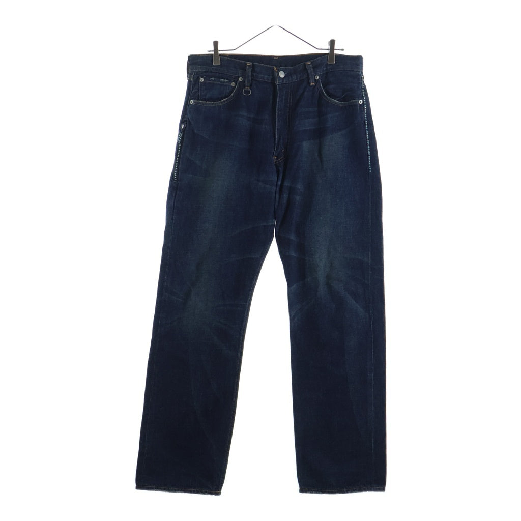 Levi's Fenom(リーバイス フェノム) ×FRAGMENT DESIGN 505 DISCO フラグメントデザイン ディスコ ラインストーン ジップフライ ストレートデニムパンツ インディゴ