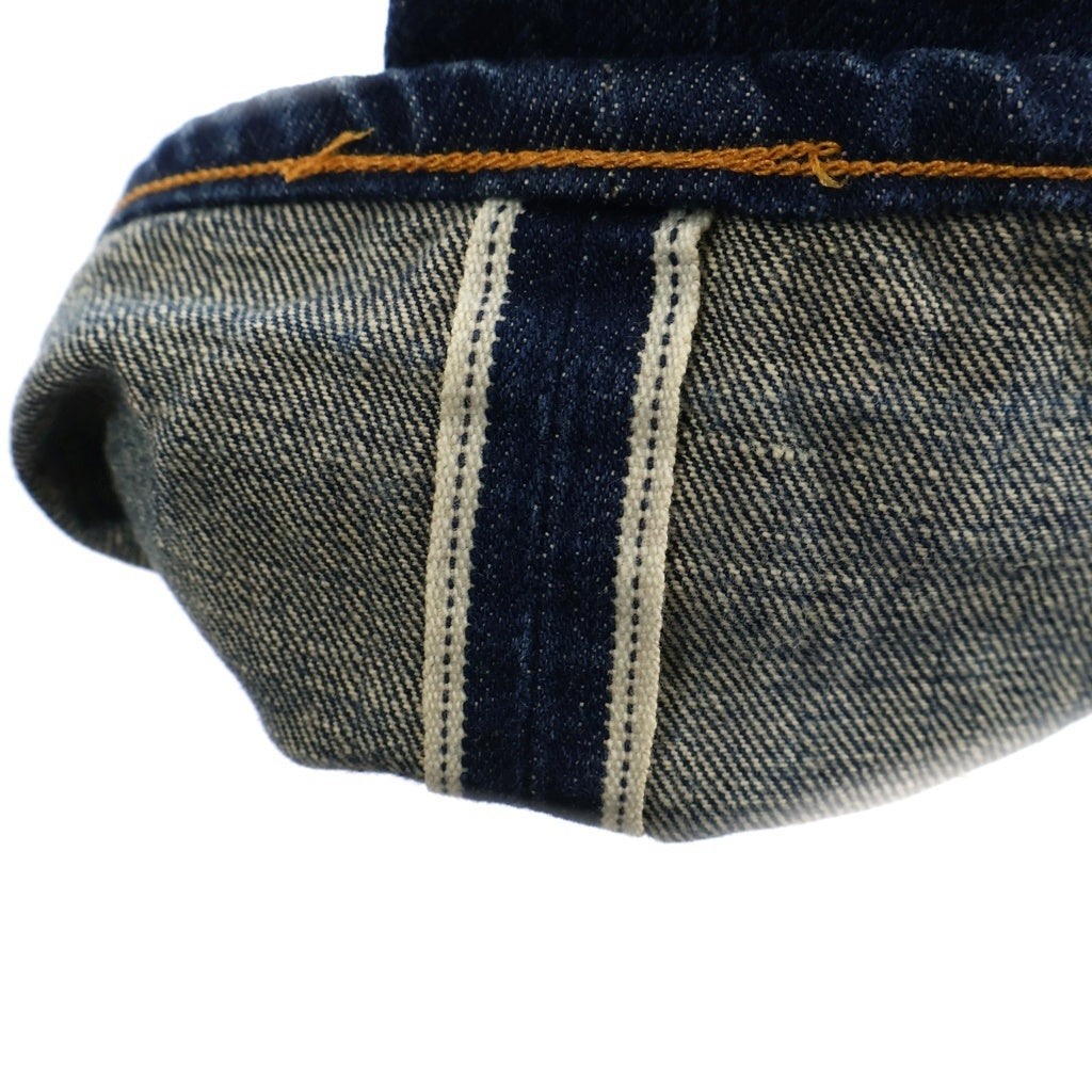 Levi's(リーバイス) 90S VINTAGE 201XX 復刻 布パッチ ボタン裏555 バレンシア工場 ヴィンテージ シンチバック ボタンフライ デニムパンツ インディゴ