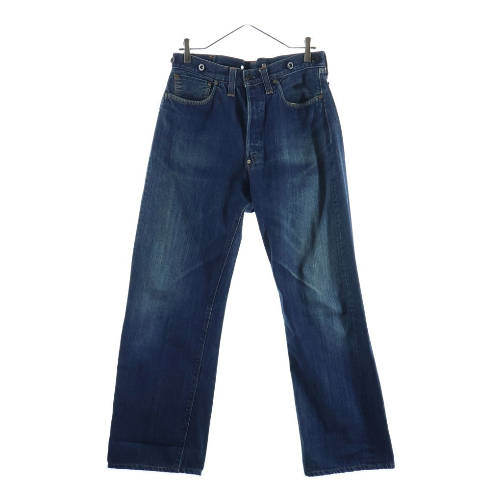 Levi's(リーバイス) 90S VINTAGE 201XX 復刻 布パッチ ボタン裏555 バレンシア工場 ヴィンテージ シンチバック ボタンフライ デニムパンツ インディゴ