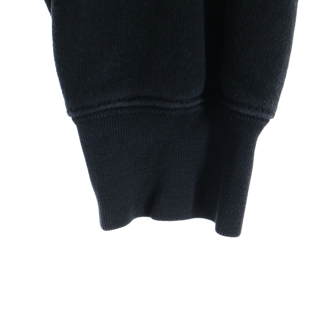 Yohji Yamamoto(ヨウジヤマモト) 17SS コットン プルオーバーフーデッドパーカー ブラック FD-T63-993