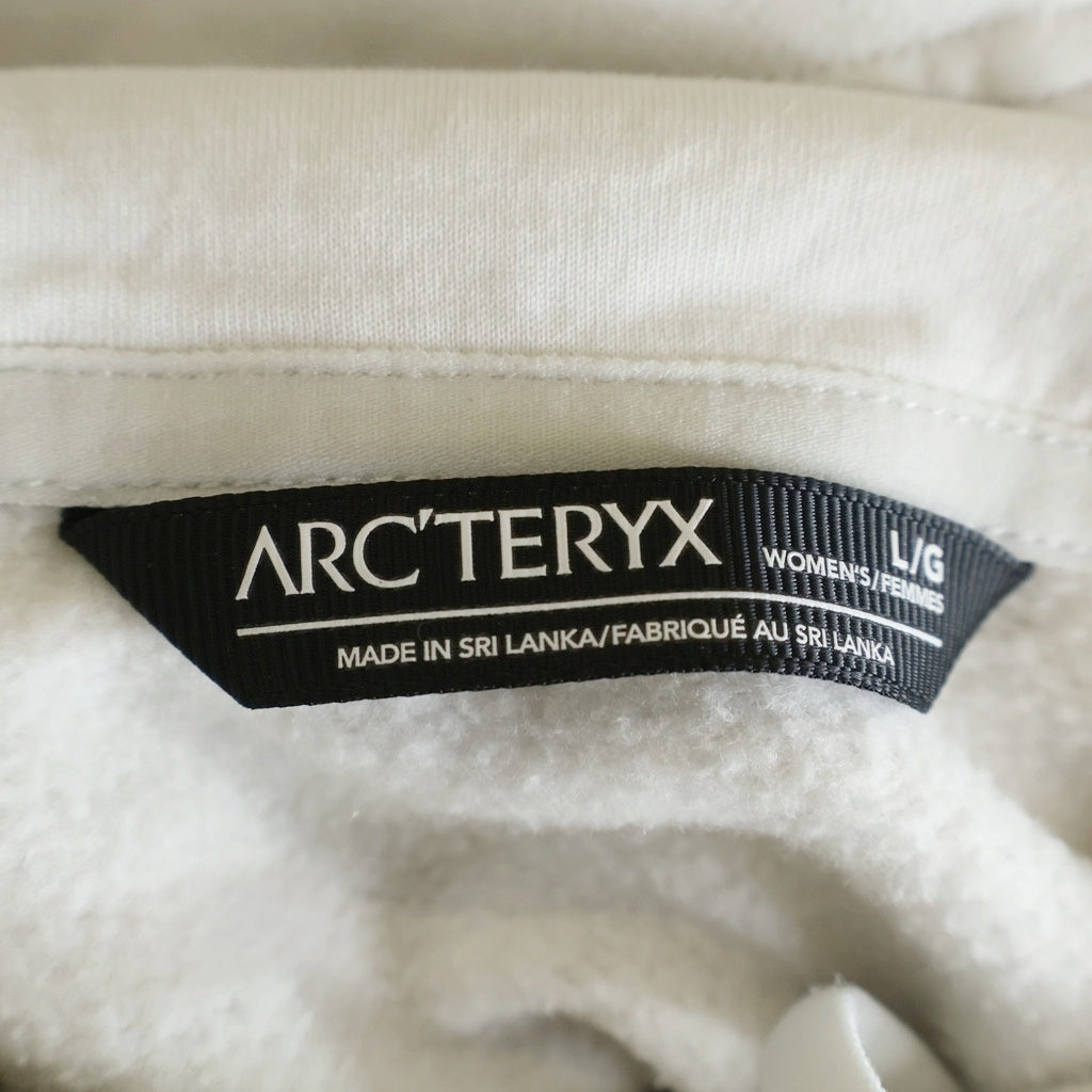 ARC'TERYX(アークテリクス) WMNS EMBLEM FLEECE HOODIE ウィメンズ エンブレム フリース プルオーバーフーディー パーカー ホワイト X000009786 レディース