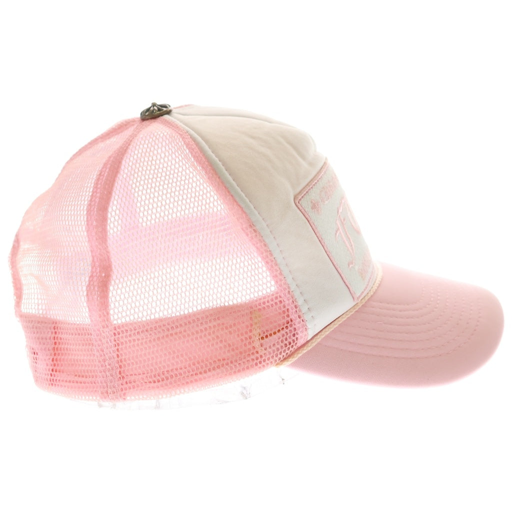 CHROME HEARTS(クロムハーツ) TRUCKER FUCK CAP トラッカー クロスパッチ ボール メッシュ 帽子 キャップ ピンク