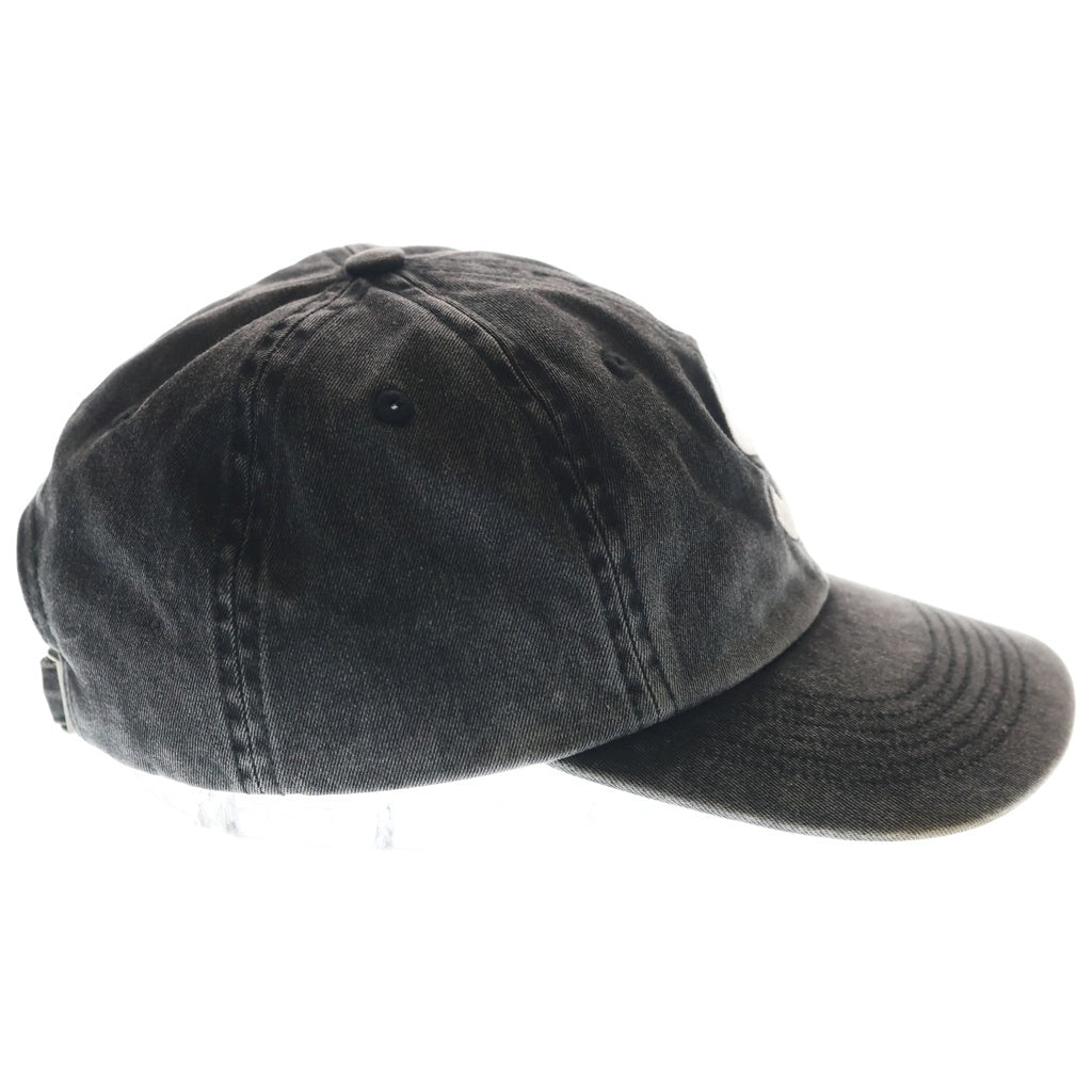 SUPREME(シュプリーム) 23AW Pigment Coated S Logo 6-panel Cap コーティング ロゴ エンブロイダリー デニム キャップ グレー