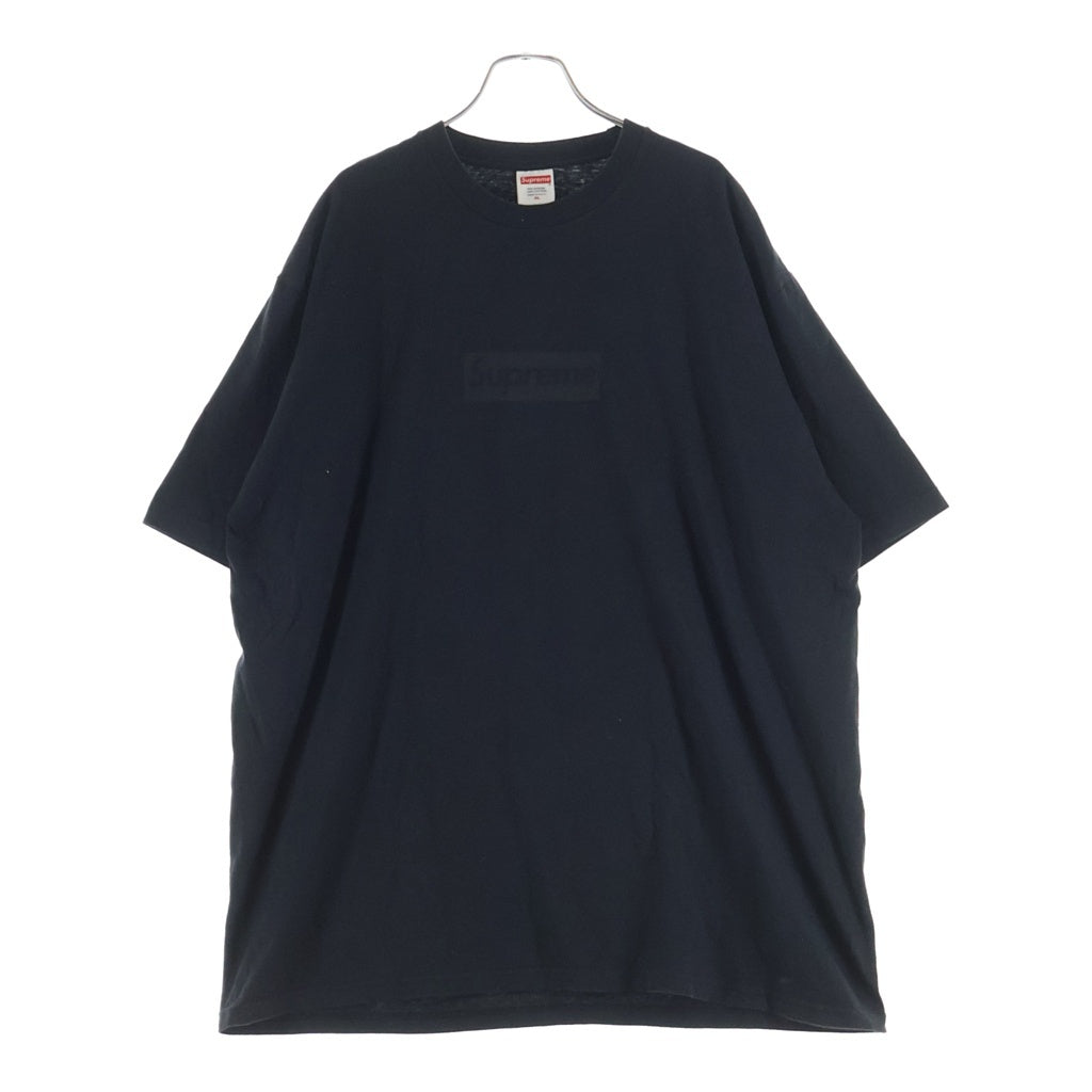 SUPREME(シュプリーム) 23SS Tonal Box Logo Tee トーナル ボックス ロゴ コットン クルーネック 半袖Tシャツ カットソー ブラック