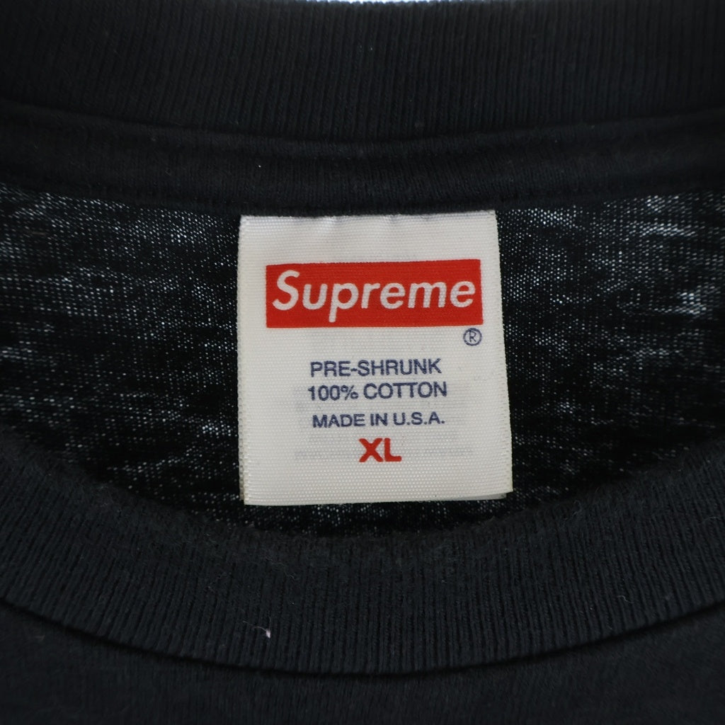 SUPREME(シュプリーム) 23SS Tonal Box Logo Tee トーナル ボックス ロゴ コットン クルーネック 半袖Tシャツ カットソー ブラック