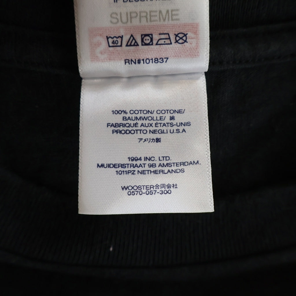 SUPREME(シュプリーム) 23SS Tonal Box Logo Tee トーナル ボックス ロゴ コットン クルーネック 半袖Tシャツ カットソー ブラック