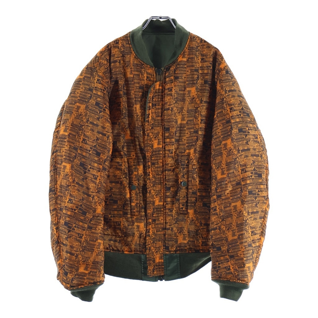 WTAPS(ダブルタップス) MA-1 JACKET FIELD NYLON ナイロン フィールド リバーシブルボンバージャケット カーキ/オレンジ 2007/2ND GWDT-JK-M01