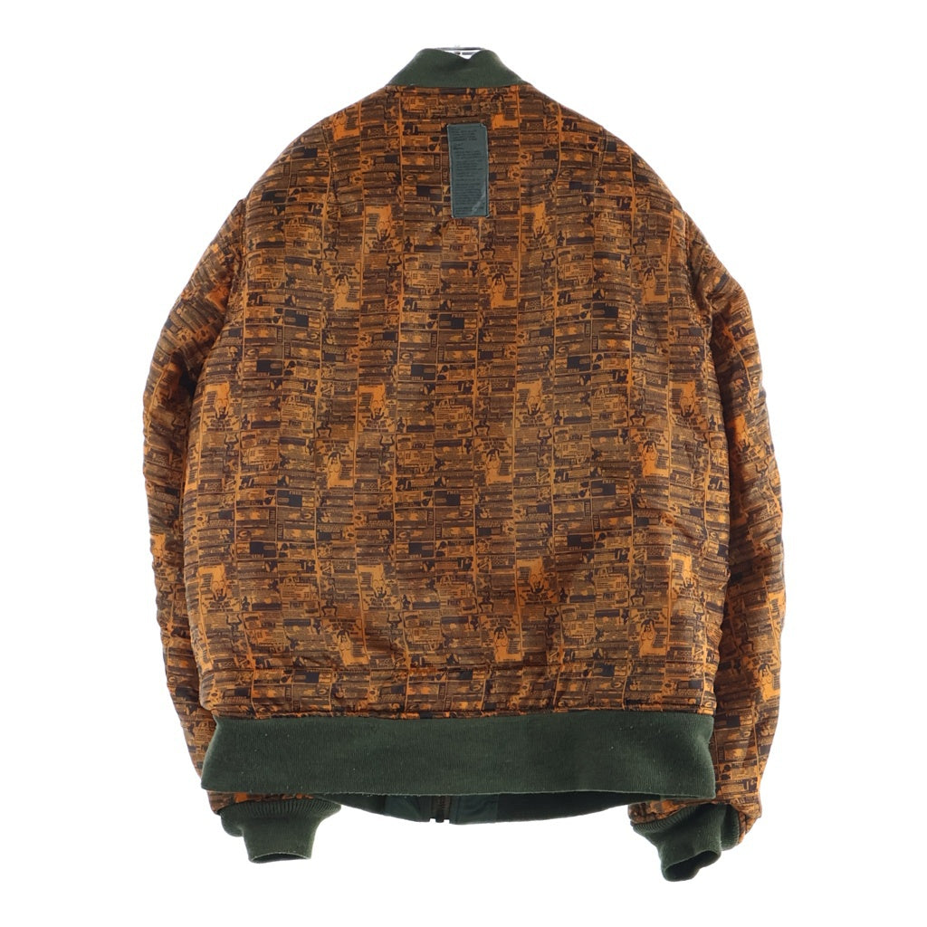 WTAPS(ダブルタップス) MA-1 JACKET FIELD NYLON ナイロン フィールド リバーシブルボンバージャケット カーキ/オレンジ 2007/2ND GWDT-JK-M01