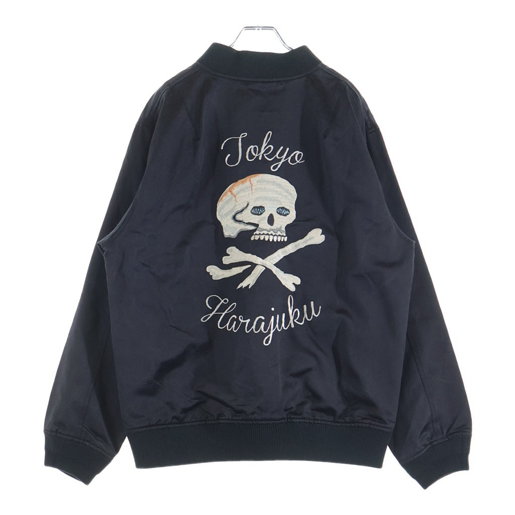 NEIGHBORHOOD(ネイバーフッド) 18SS SOUVENIR/CR-JKT スカルエンブロイダリー スーベニアジャケット ブラック 181SPNH-JKM02