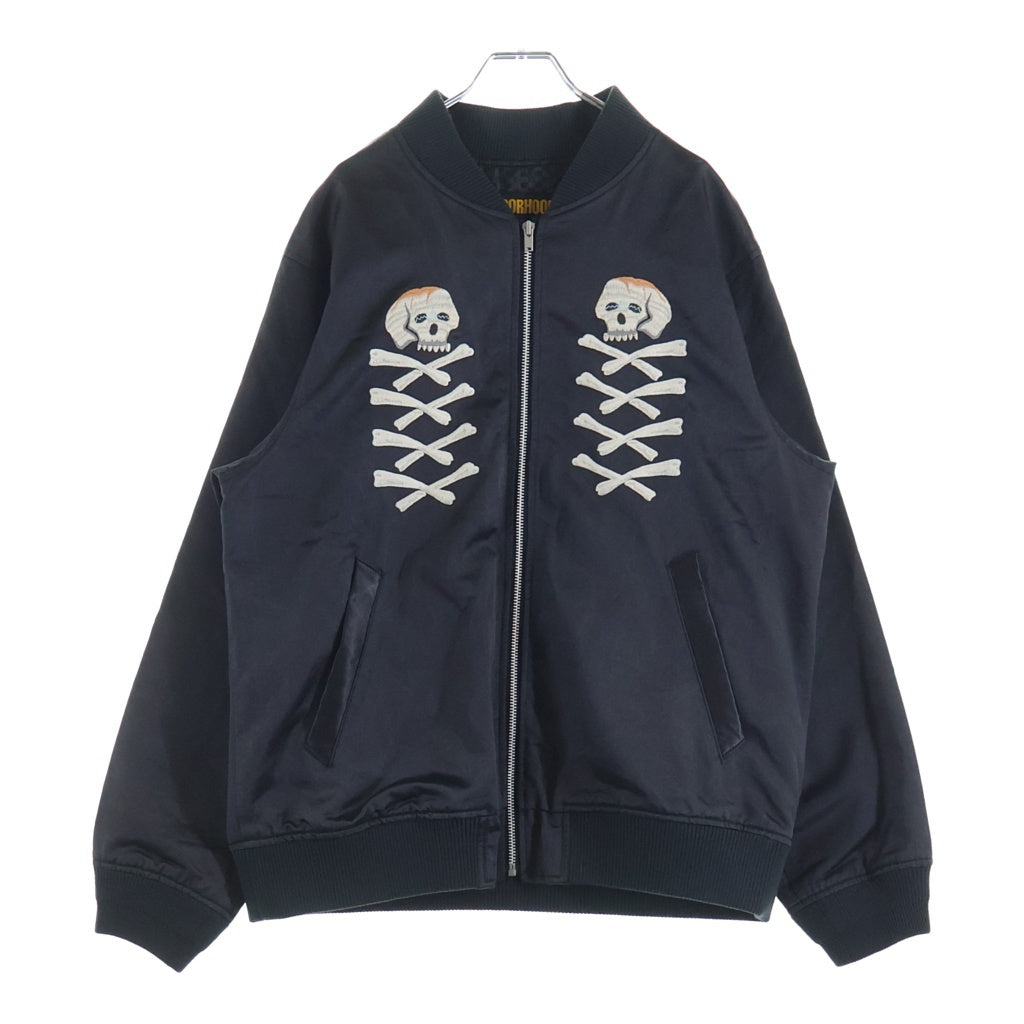 NEIGHBORHOOD(ネイバーフッド) 18SS SOUVENIR/CR-JKT スカルエンブロイダリー スーベニアジャケット ブラック 181SPNH-JKM02