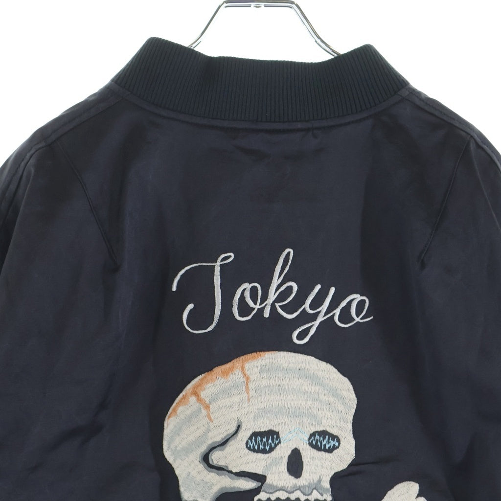 NEIGHBORHOOD(ネイバーフッド) 18SS SOUVENIR/CR-JKT スカルエンブロイダリー スーベニアジャケット ブラック 181SPNH-JKM02