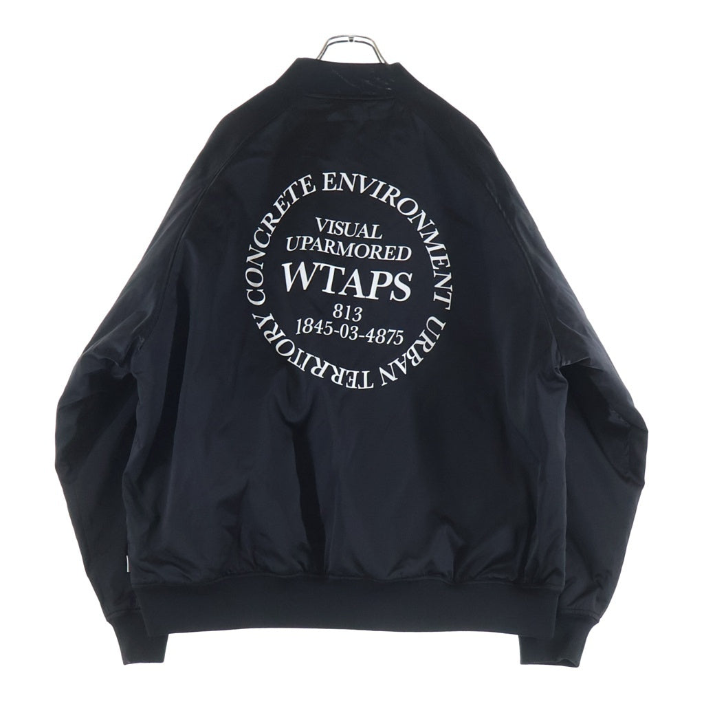 WTAPS(ダブルタップス) 24AW TEAM/JACKET/NYLON.TWILL ナイロンツイル チームジャケット ブラック 242TQDT-JKM05